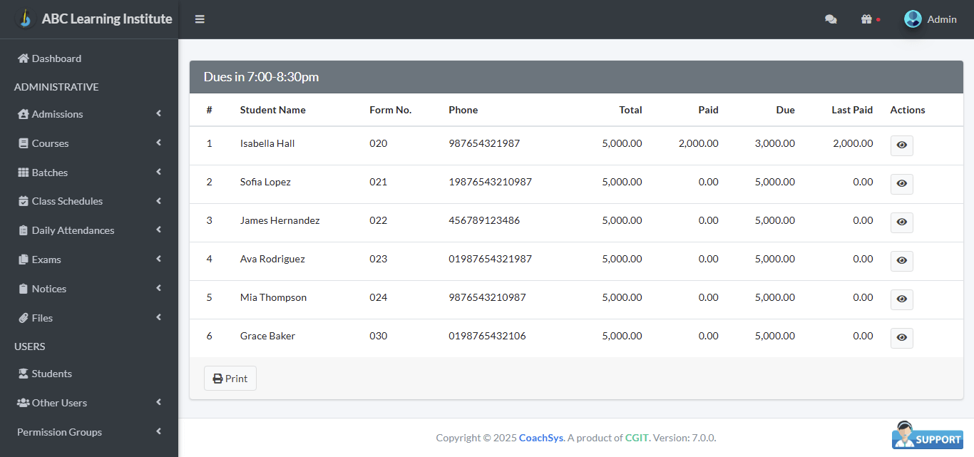 ব্যাচের মধ্যে বকেয়া।