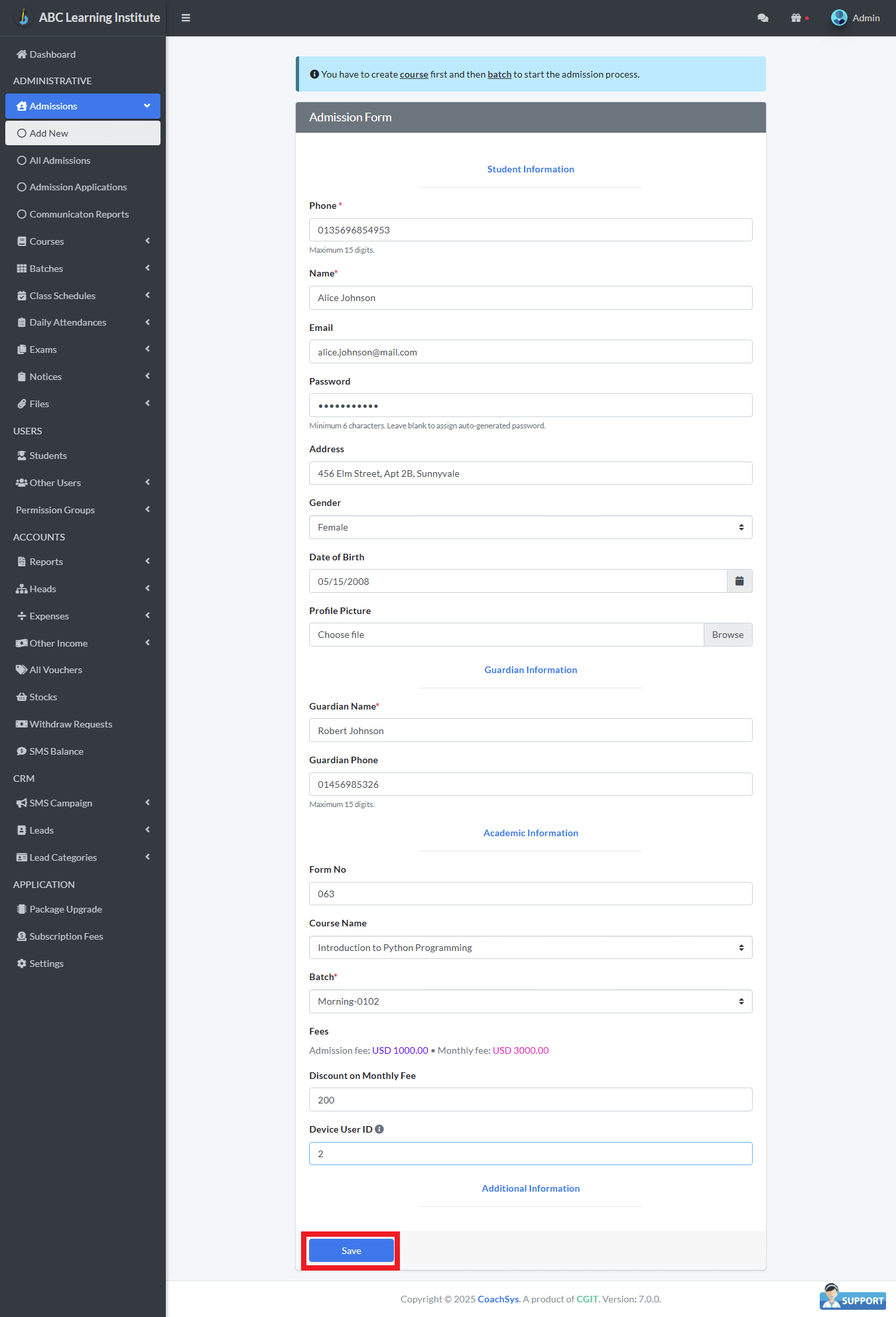 ফরম পূরণ